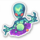 Search for green alien stickers Spooky