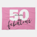 Search for 50th birthday tea towels 50 and fabulous