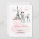 Search for french poodle baby shower invitations For her