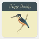 Search for vintage bird illustration stickers Blue