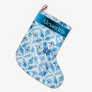 Search for blue and white christmas stockings Flowers