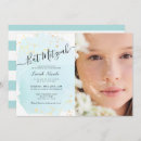 Search for blue and gold bar bat mitzvah invitations Simple