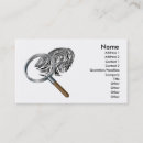 Search for magnifying glass business cards Search