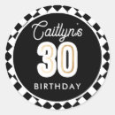 Search for black and gold 30th birthday stickers Thirty