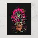 Search for carnivorous postcards Illustration