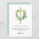 Search for thank you first communion invitations Greenery