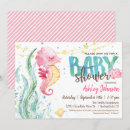 Search for seahorse baby shower invitations Blue