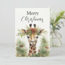 Search for funny giraffe christmas cards Animal