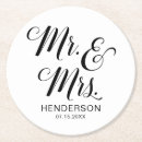 Search for mr and mrs coasters Black and white
