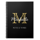Search for white and gold notebooks Monogrammed