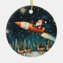 Search for rocket ship christmas tree decorations Retro