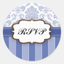Search for blue damask stickers White