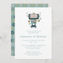 Search for robot birthday invitations Gears