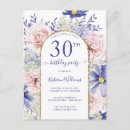 Search for pretty 30th birthday cards Watercolor
