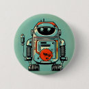 Search for cute robot badges Design