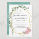 Search for rose confirmation invitations Modern