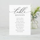 Search for black and white table cards Sophisticated