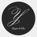 Search for initial y stickers Black