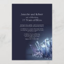 Search for 15th wedding anniversary invitations Crystal