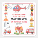 Search for fire rescue stickers Red fire truck