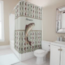 Search for vintage fish shower curtains Rustic