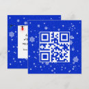 Search for qr code christmas cards Blue