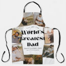 Search for worlds greatest dad aprons Photo collage