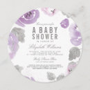 Search for purple rose square invitations Lilac
