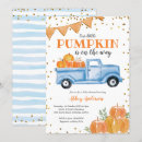 Search for blue truck baby shower invitations Watercolor