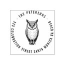 Search for wildlife rubber stamps Owl