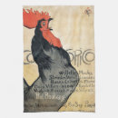 Search for vintage french tea towels Rooster