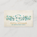 Search for teal and gold business cards Psychologist