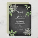 Search for rustic chalkboard wedding invitations Botanical