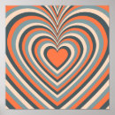 Search for love pattern posters Orange