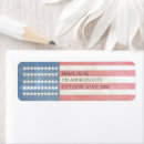 Search for american flag return address labels Vintage