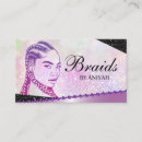 Search for african american business cards Braiding