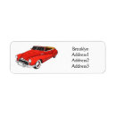 Search for antique car return address labels Convertible