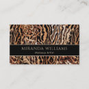 Search for animal print business cards Stylish
