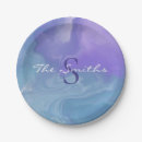 Search for purple and teal plates Watercolor