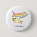 Search for cute cartoon unicorn badges Rainbow