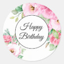 Search for floral birthday card stickers Flowers
