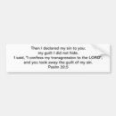Search for forgiven bumper stickers Bible