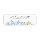 Search for winter landscape return address labels Minimalist