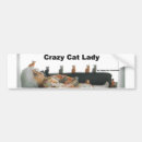 Search for crazy cat lady bumper stickers Humour