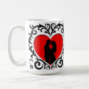 Search for couple silhouette mugs Heart