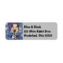 Search for alice in wonderland return address labels Cute