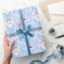 Search for christmas santa wrapping paper Blue
