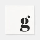 Search for monogrammed monogram initial letter napkins Minimalist