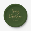 Search for green and gold paper plates Merry christmas