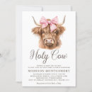 Search for highland cow baby shower invitations Farm animals